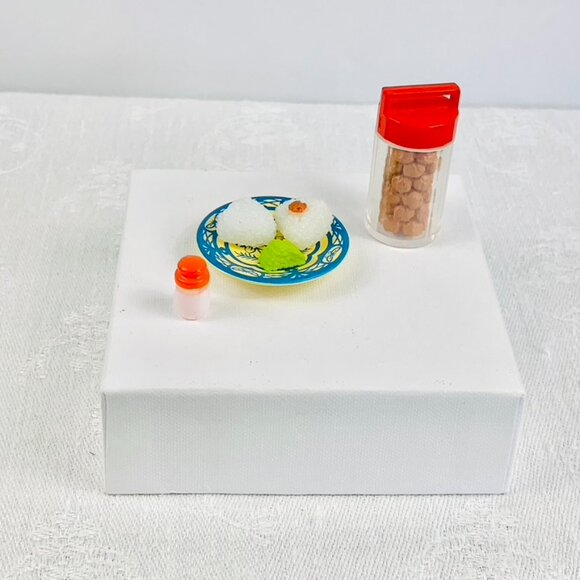 Re-Ment 2015 Grandpa Bachanchi Miniature: Pickles & Rice Balls Set (Box #5) - Picture 9 of 12
